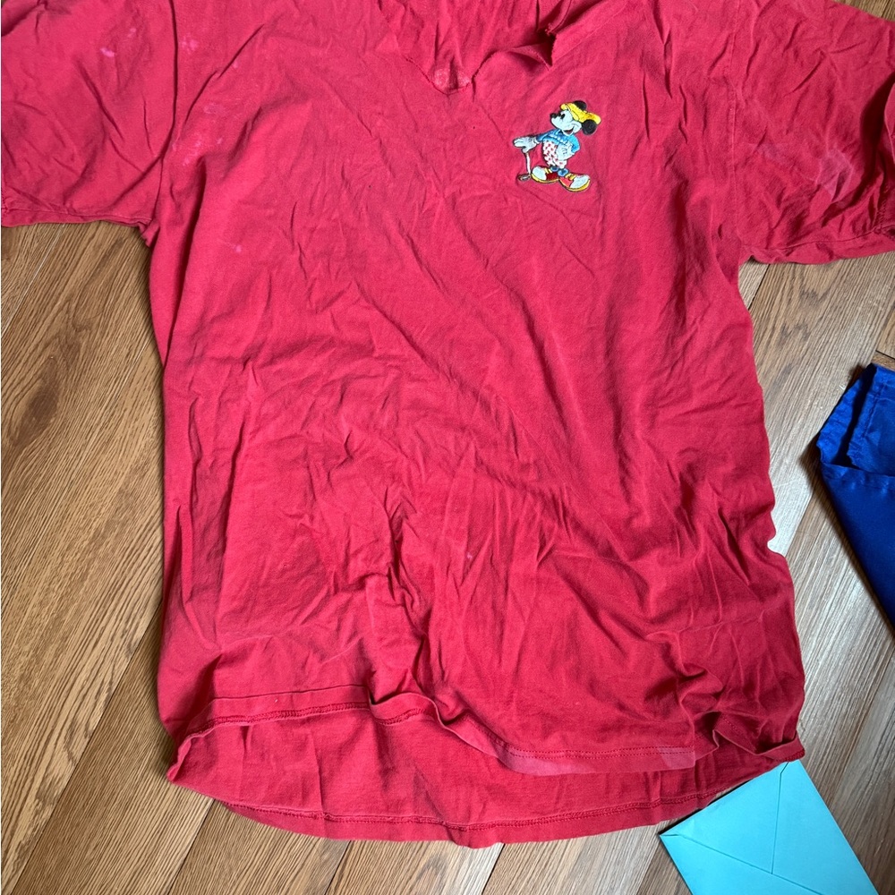 mickey mouse red vintage tee